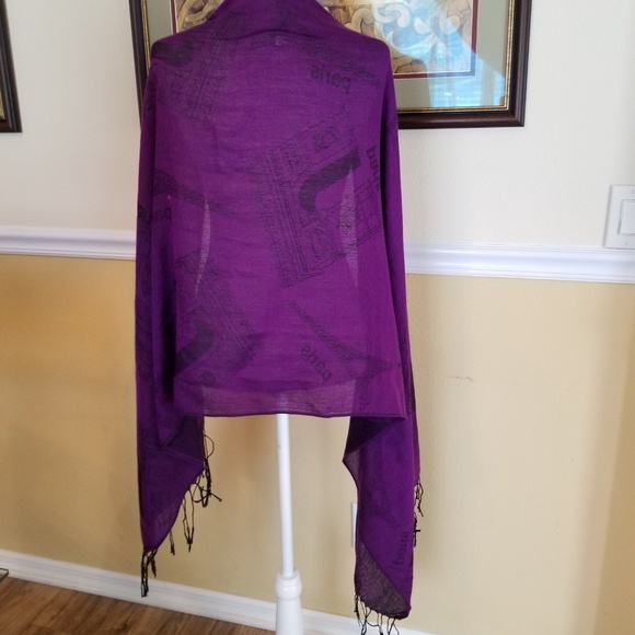 PUMA acrylic scarf unclear purple type Vintage Second Hand main image 1